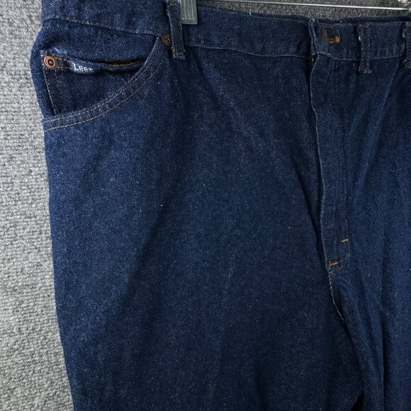 VTG NOS 80s Lee Denim Jeans Big Tall 48x30 Cotton USA Made UGWA W/ Flasher - Picture 4 of 16